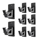 Suportes de barras de cortina EKOTTOK Universal No Drill 8PC Black