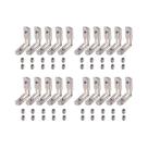 Suportes De Canto Em L De Alumínio 20pcs 90 graus Conector Interno Para Perfil De Alumínio Eu-2020 Suportes De Canto Em L De Alumínio 20pcs 90 graus Conector Interno Para Perfil De Alumínio Eu-2020