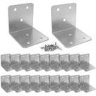 Suportes de canto Riuog Metal 90 L Suportes para madeira com parafusos