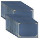 Suportes de certificados SUNEE Navy Blue, 30 pacotes de 8,5 x 11 polegadas Suportes de certificados SUNEE Navy Blue, 30 pacotes de 8,5 x 11 polegadas