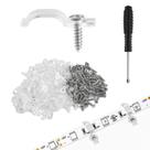 Suportes de Fixação HexinYigjly 100 peças para clips de LED de 10 mm