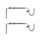 Suportes de haste de cortina Kenney Adjustable Mocha (pacote com 2) Suportes de haste de cortina Kenney Adjustable Mocha (pacote com 2)