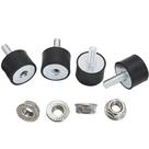 Suportes de isolador de borracha BOPOREAE M8 30x20mm com porcas de fixação, 4 unidades
