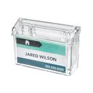 Suportes de marketing Card Business Box com tampa articulada transparente