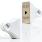 Suportes de porta-toalhas de cerâmica AIMAIAIMAI Flat Back White