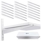 Suportes de prateleira CroBlissful 16,5 polegadas Heavy Duty White x20