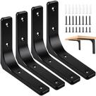 Suportes de Prateleira de Metal AISINYI 10x10 cm Reforçados em L, 4 Peças Suportes de Prateleira de Metal AISINYI 10x10 cm Reforçados em L, 4 Peças
