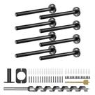 Suportes de prateleira de parede Crafterspirit 20 cm Heavy Duty 8 unidades