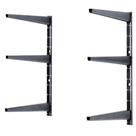 Suportes de prateleira Delta Cycle Minimalistic Black, conjunto de 6