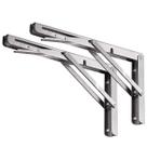Suportes de prateleira dobráveis YUMORE 40cm Heavy Duty em aço inoxidável