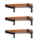 Suportes de prateleira EZYDECOR Heavy Duty 25 cm Industrial Metal x6