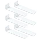 Suportes de prateleira flutuantes Aunulahca White 30cm Heavy Duty 6Pk