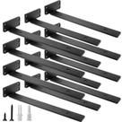 Suportes de prateleira flutuantes HITOMEN Heavy Duty, 30 cm, ferro, pacote com 12