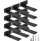 Suportes de prateleira flutuantes HITOMEN Heavy Duty, pacote com 12 unidades de ferro