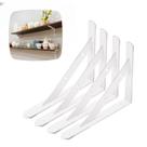 Suportes de prateleira Hyznengu Heavy Duty 20 cm de metal branco 136 kg