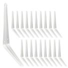 Suportes de prateleira Joroamp 25 cm White Metal Heavy Duty, pacote com 20