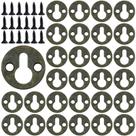 Suportes de prateleira Keyhole, cabides, 60 unidades Luckycivia Metal Bronze