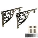 Suportes de prateleira khtumeware Bronze 20x142x4,3 cm, pacote com 2 unidades, barroco