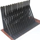 Suportes de prateleira MHMYDZ Heavy Duty Black, pacote com 12 unidades L10 x H8