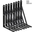 Suportes de prateleira MHMYDZ Heavy Duty Black, pacote com 8, L8 x H6 Suportes de prateleira MHMYDZ Heavy Duty Black, pacote com 8, L8 x H6