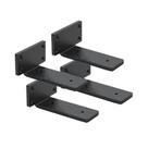 Suportes de prateleira WINKER, metal flutuante de ferro de 6 polegadas, pacote com 4