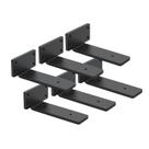 Suportes de prateleira WINKER, pacote com 6, metal de ferro de 15 cm para 15 kg Suportes de prateleira WINKER, pacote com 6, metal de ferro de 15 cm para 15 kg