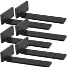 Suportes de prateleira YMDparts Heavy Duty Industrial L Bracket x6 Suportes de prateleira YMDparts Heavy Duty Industrial L Bracket x6