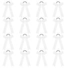 Suportes de rabo de cavalo Cheer Bows DEEKA Collegiate Style 16 unidades