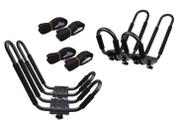 Suportes de teto para caiaque TMS com suporte em J duplo e cintas Suportes de teto para caiaque TMS com suporte em J duplo e cintas