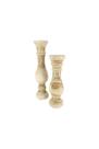 Suportes de vela KALALOU CFAN1002 naturais 15x5x15cm