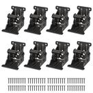 Suportes dobráveis Spiglamm Self-Lock Hinge, pacote com 8 unidades, preto
