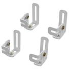 Suportes home theater caixa som ajustável 2 pares branco Suportes home theater caixa som ajustável 2 pares branco