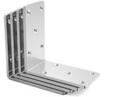 Suportes L KOMOHOM 12,7 x 12,7 x 6,35 cm Heavy Duty para madeira, 4 peças