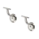 Suportes para corrimão ZAUYX 3" níquel acetinado escovado, pacote com 2 Suportes para corrimão ZAUYX 3" níquel acetinado escovado, pacote com 2