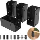 Suportes para guarda-corpo de deck IRENPORU 2x4 em aço inoxidável, 4 peças