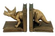 Suportes para livros Bellaa 24223 Dinosaur Triceratops Vintage Gold