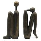 Suportes para livros decorativos Lukitas Thinker Resin 23 cm, 1 par/2 peças
