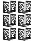 Suportes para livros INNÔPLUS Metal Black, 6 pares - Heavy Duty Suportes para livros INNÔPLUS Metal Black, 6 pares - Heavy Duty
