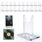Suportes para livros JCrunaway Acrylic Display, pacote com 20 unidades ajustáveis