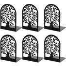 Suportes para livros Umikk Tree Book End Metal Black (3 pares/6 unidades) Suportes para livros Umikk Tree Book End Metal Black (3 pares/6 unidades)