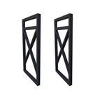 Suportes para prateleiras X estilo industrial