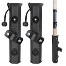 Suportes para varas de pesca com 2 peças de braçadeira giratória de 360