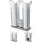 Suportes Porta Copos Descartável 80 200ml Pote Colheres Café