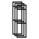 Suportes Prateleira Tripla Estilo Industrial 83x34 Preto
