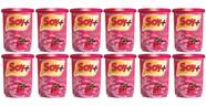 Suprasoy Soy + Morango Sem Lactose 12x300g - Supra Soy Suprasoy Soy + Morango Sem Lactose 12x300g - Supra Soy