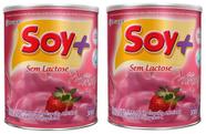 Suprasoy Soy + Morango Sem Lactose 2x300g - Supra Soy