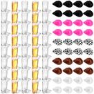 Suprimentos de decoração de festas: mini chapéus de cowboy Sumind com óculos de tiro de 30 ml