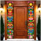Suprimentos de decoração de festas Tiki Totem Door Banner Hawaiian Suprimentos de decoração de festas Tiki Totem Door Banner Hawaiian