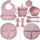 Suprimentos de desmame Baby Led HippoBaby Conjunto de silicone de 10 peças