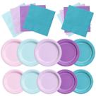 Suprimentos de festa CMUSKO Mermaid Theme para aniversário de menina, 150 unidades